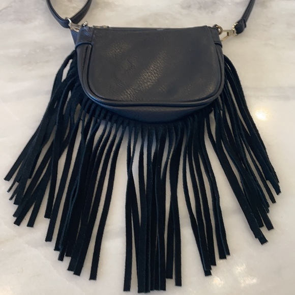 Vintage handbag with fringe. Adjustable and removable shoulder strap - Picture 6 of 11